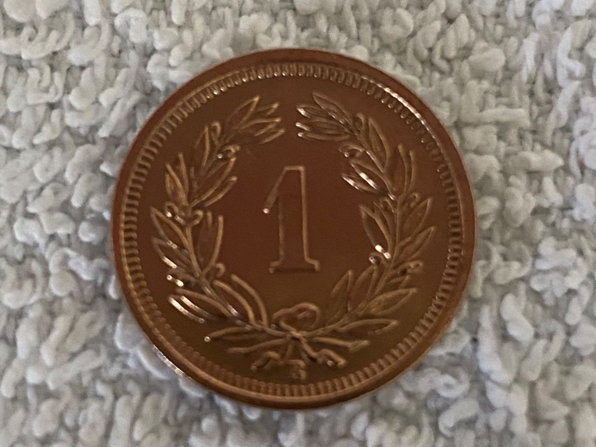 Tutti le monete: 1 centime/Rappen 1914 abart – Usato da Nyon venduto da Ilmi09 1