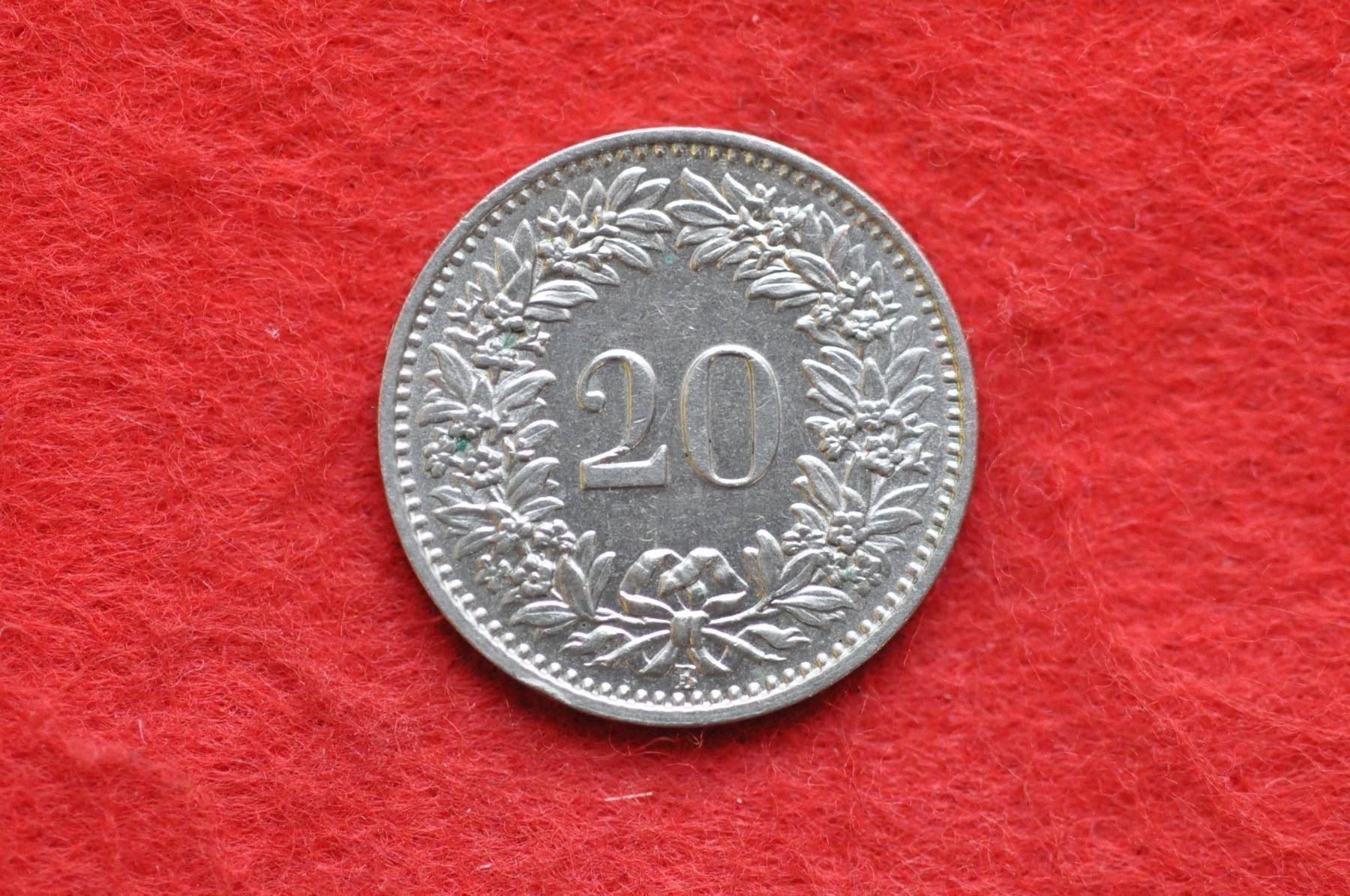 Tutti le monete: 20 rappen 1958 – Usato da Laupen BE venduto da Gufi57 1