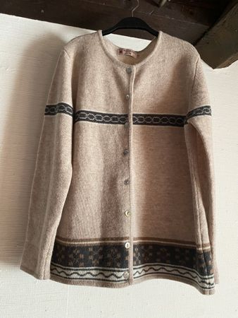 Gilet Armand Thiery laine angora beige T2
