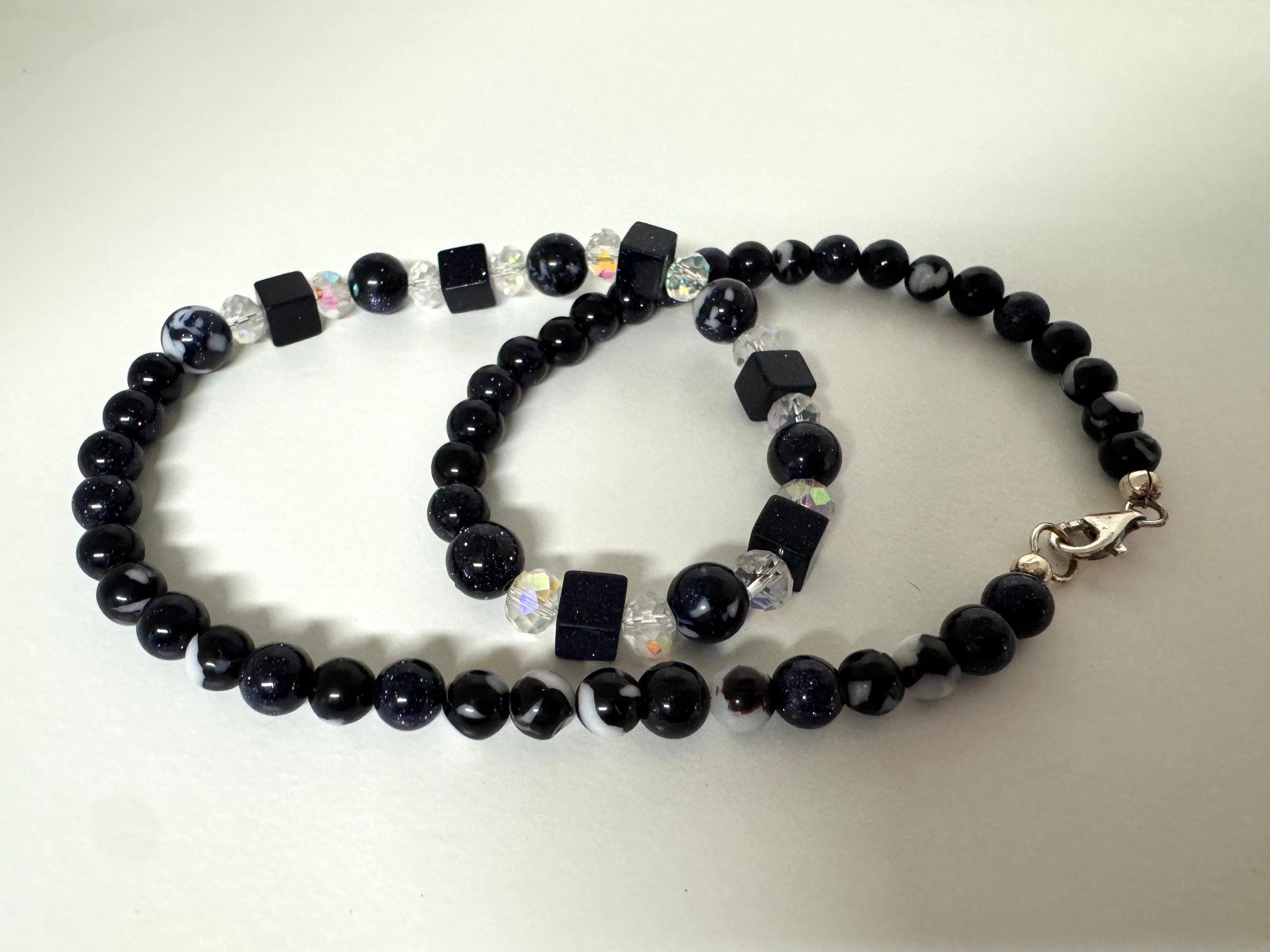Catenine: Aktion/ Halskette Blaufluss, Kristall – Nuovo (secondo la descrizione) da Biberist venduto da tl-schmuck 1