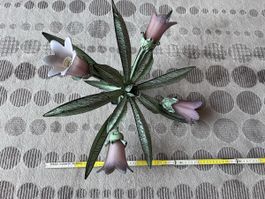 Vintage Jugendstil Lampe, Blumendesign, Top Zustand!