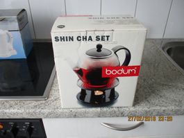 Bodum Shin Cha Set Teekanne mit Stövchen neu