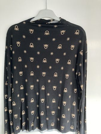 Shirt Benetton schwarz/gold Gr.XS