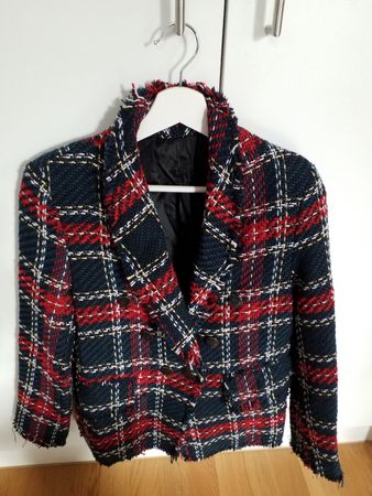 Plaid Blazer, Ladies, Size S, Fall Fashion