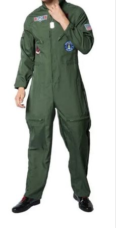 Top Gun Kostüm / Kampfjet Pilot Overall Verkleidung