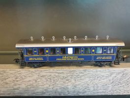 LILIPUT:DC:HO: FELDSCHLÖSSCHEN  PERSONENWAGEN BLAU