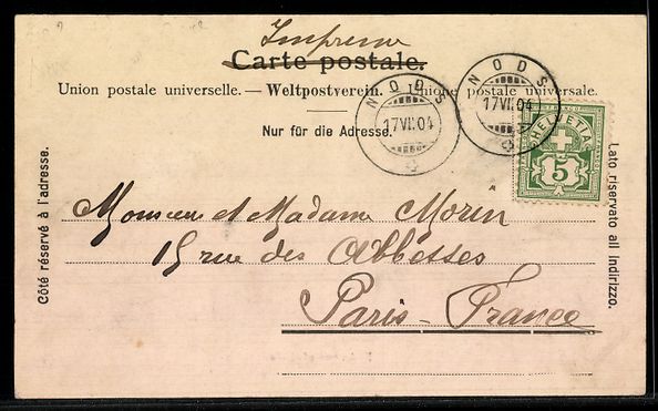 Cartoline postali: AK Nods, Vue générale – Usato da Berlin venduto da bartko-reher 1