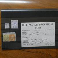 STRUBEL 25B + 26A1 auf Briefabschnitt mit Befund EINWANDFREI