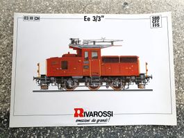 A4-Plakat, Rivarossi, SBB-CFF-FFS, Ee 3/3 IV, Nr. 16551-560