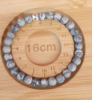 Landschaftsjaspis 6 mm Perlen - Elast - Armband