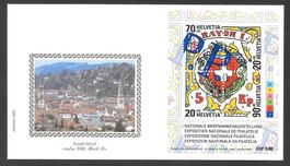 FDC Block W89 Orts-ET St. Gallen Philatelie 10.5.2000