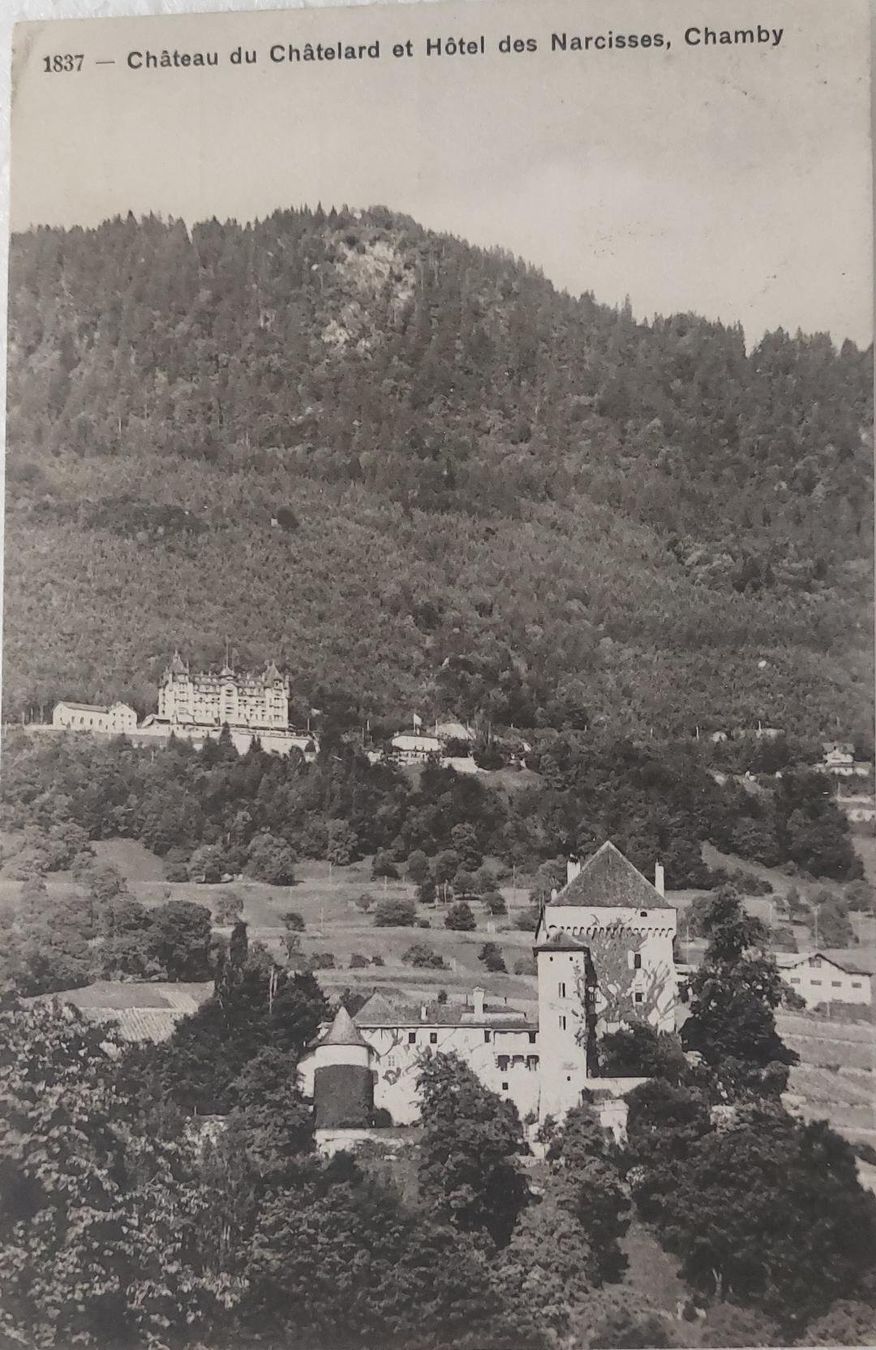 Cartes postales: Chamby - Châtelard Château & Hôtel des Narcisses - 1911 – D'occasion à Delémont par Domdom1