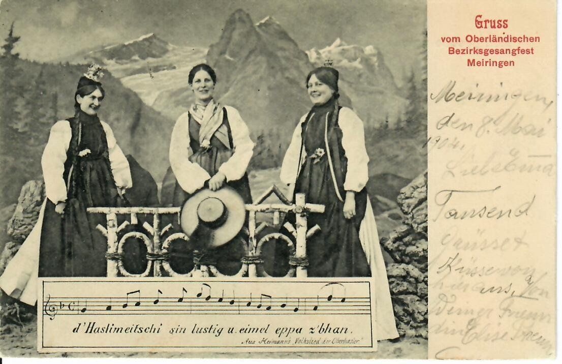 Cartoline postali: Bezirksgesangsfest Meiringen 1904 – Usato da Hochdorf venduto da Ziegel-16