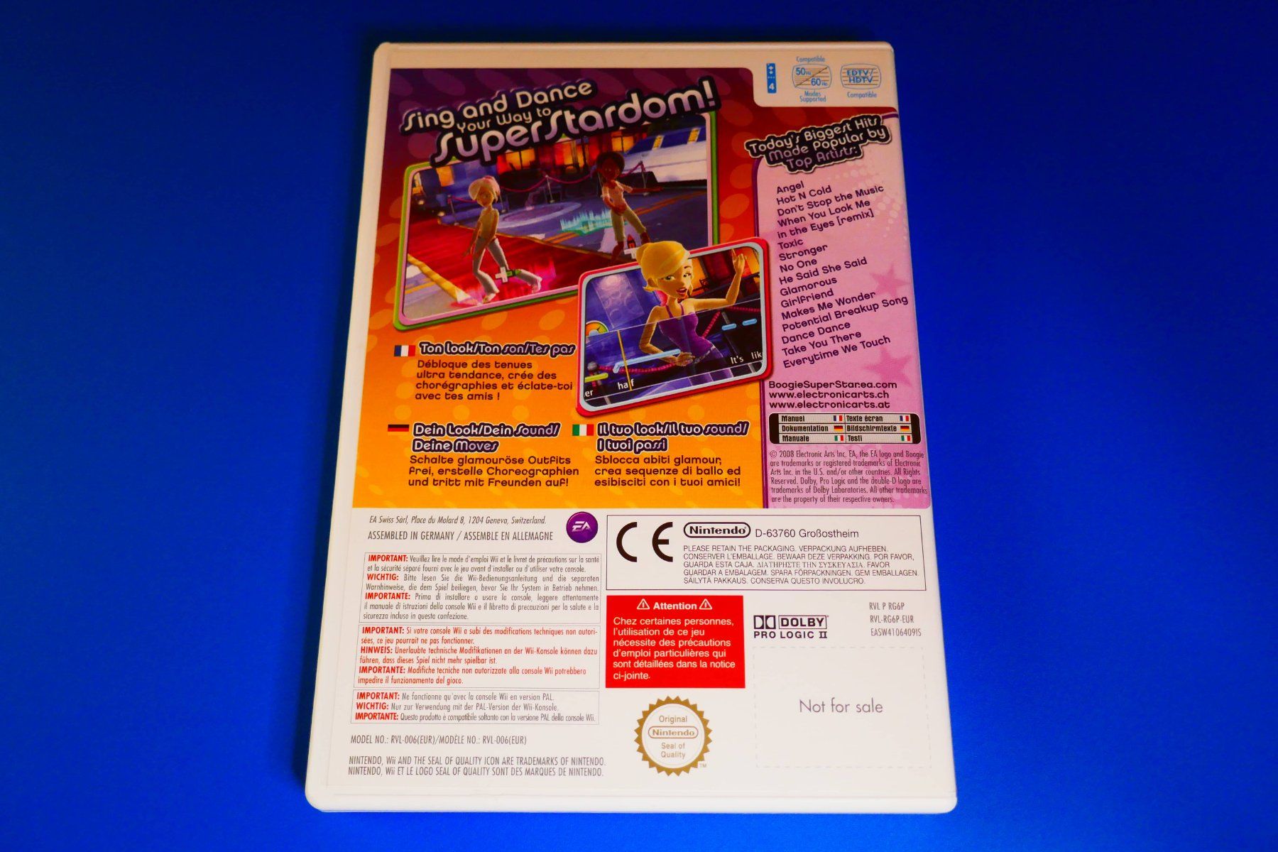 Nintendo Giochi: Boogie Super Star - Nintendo Wii – Usato da Vuarrens venduto da Espace-Retro 2