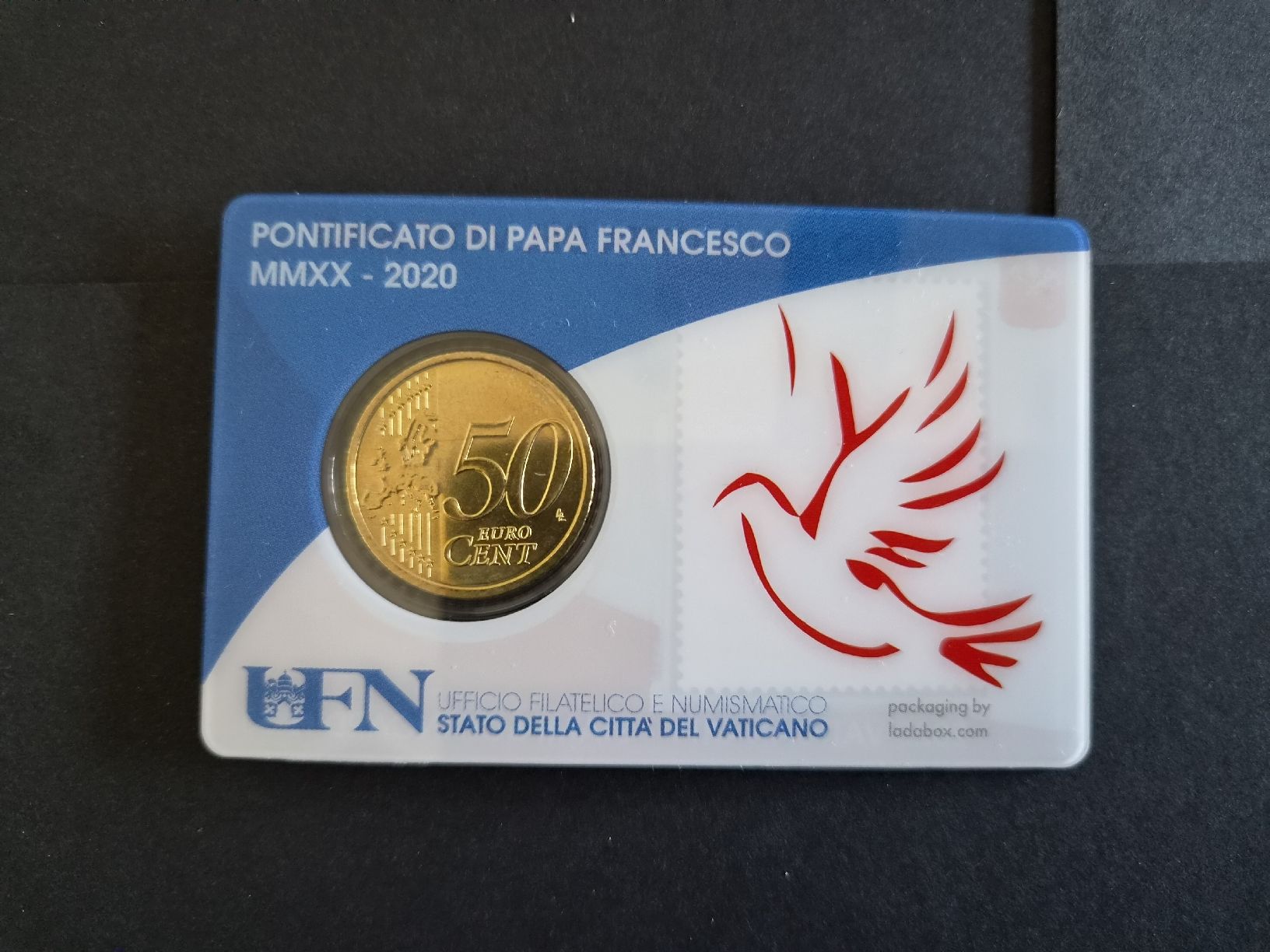 Tutti le monete: Vatican stamp&coincard 2020 n°33 – Nuovo e nell'imballaggio originale da Versoix venduto da rucio 1