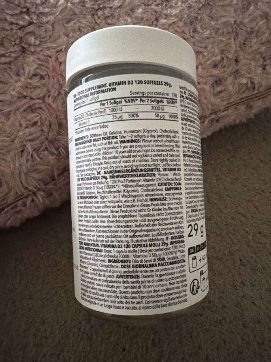 Cibi & Specialità: Prozis Vitamine D3 5x 120 Softgels Neuf – Nuovo e nell'imballaggio originale da Genève venduto da Soso68 1