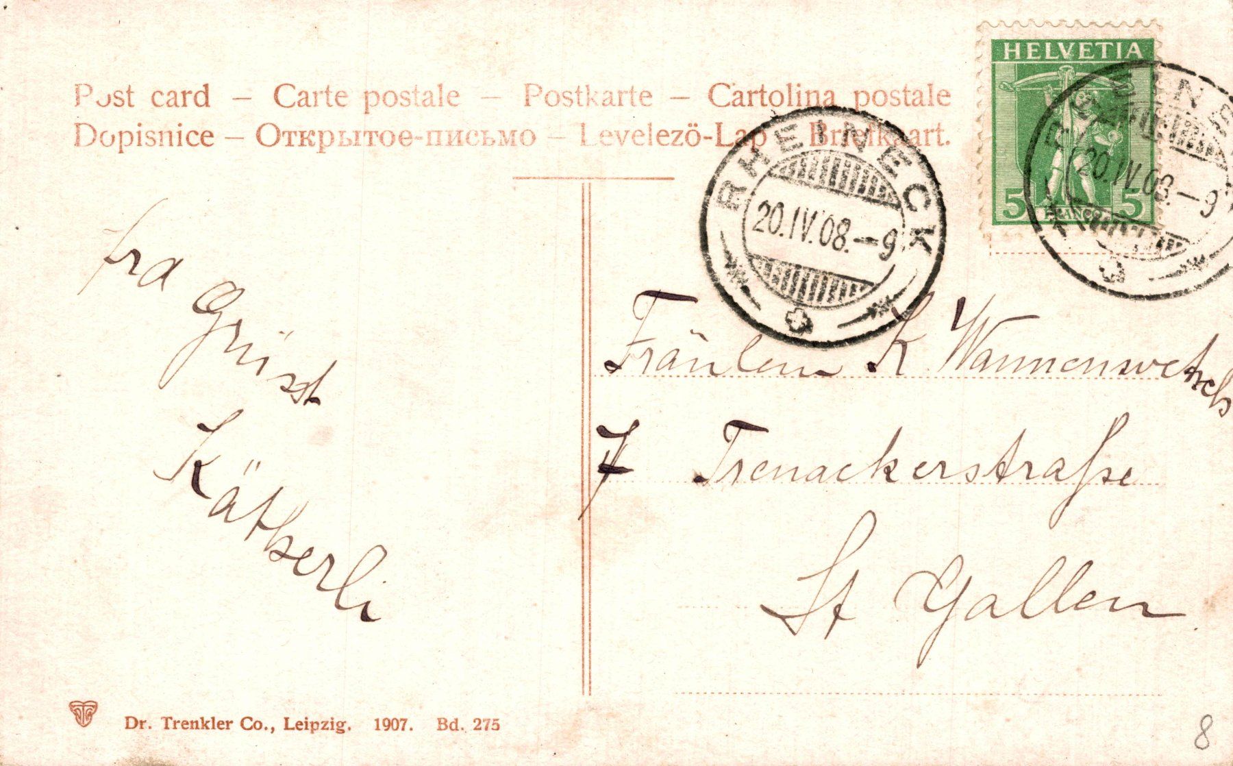 Cartoline postali: Rheineck mit Rhein und Bodensee – Usato da Bronschhofen venduto da Astore 1