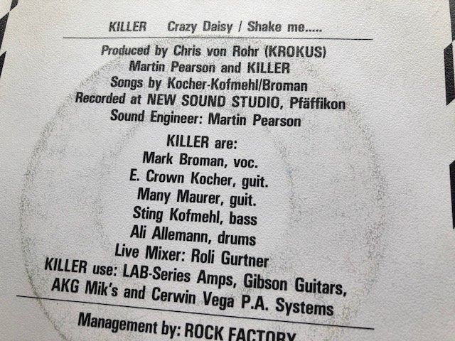 Vinyles: Killer – D'occasion à Aarwangen par Jukebox3 3
