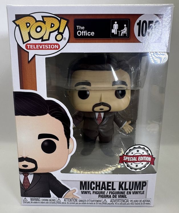 Funko Pop The Office Michael Klump 1059, EB Exclusive, Neuf Sous Boîte
