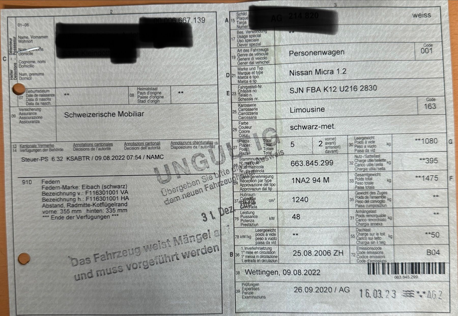 Nissan Automobili: Nissan Micra ab 1.- – Usato da Kleindöttingen venduto da ABC_Pneu 8