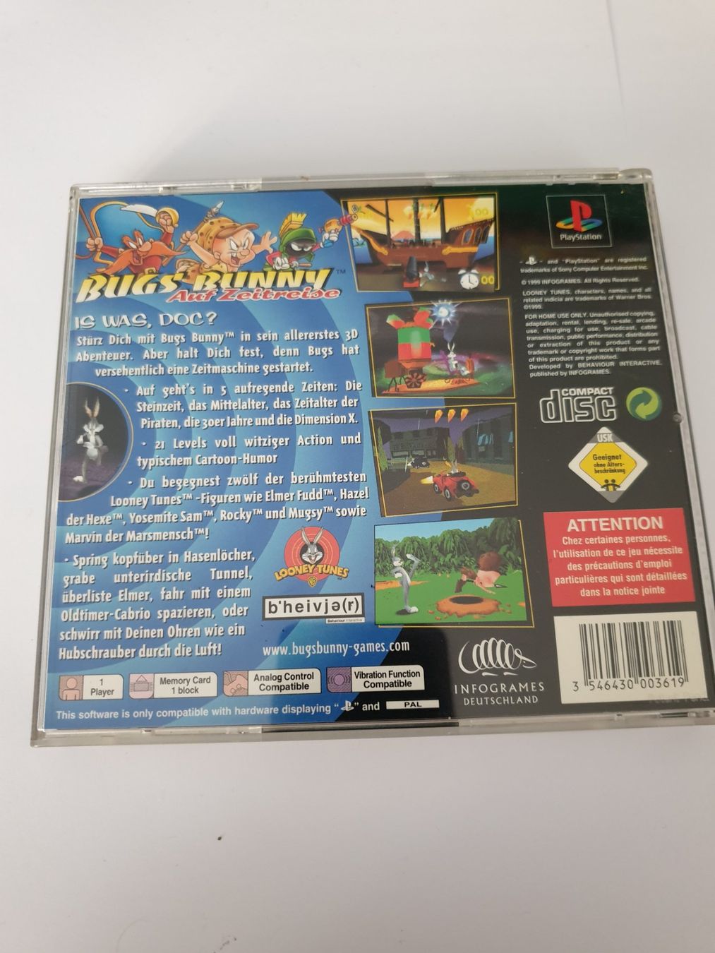 Giochi: Bugs Bunny auf Zeitreise / PlayStation 1 PS1 – Usato da Rain venduto da Rou_z26r 1