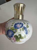 Lampe Berger Paris Duftlampe Blumenmuster Keramik mit Goldr