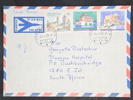 CL23 Enveloppe + Timbre Suisse 1978 to Afrique du Sud