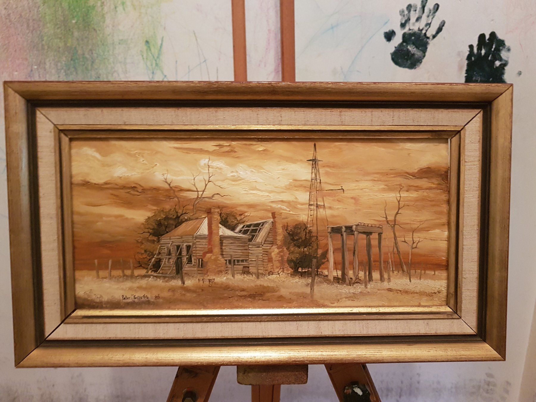 Gemälde: Peter William Edwards FARM in AUSTRALIEN SIG – Gebraucht aus Glattbrugg von casabelavista