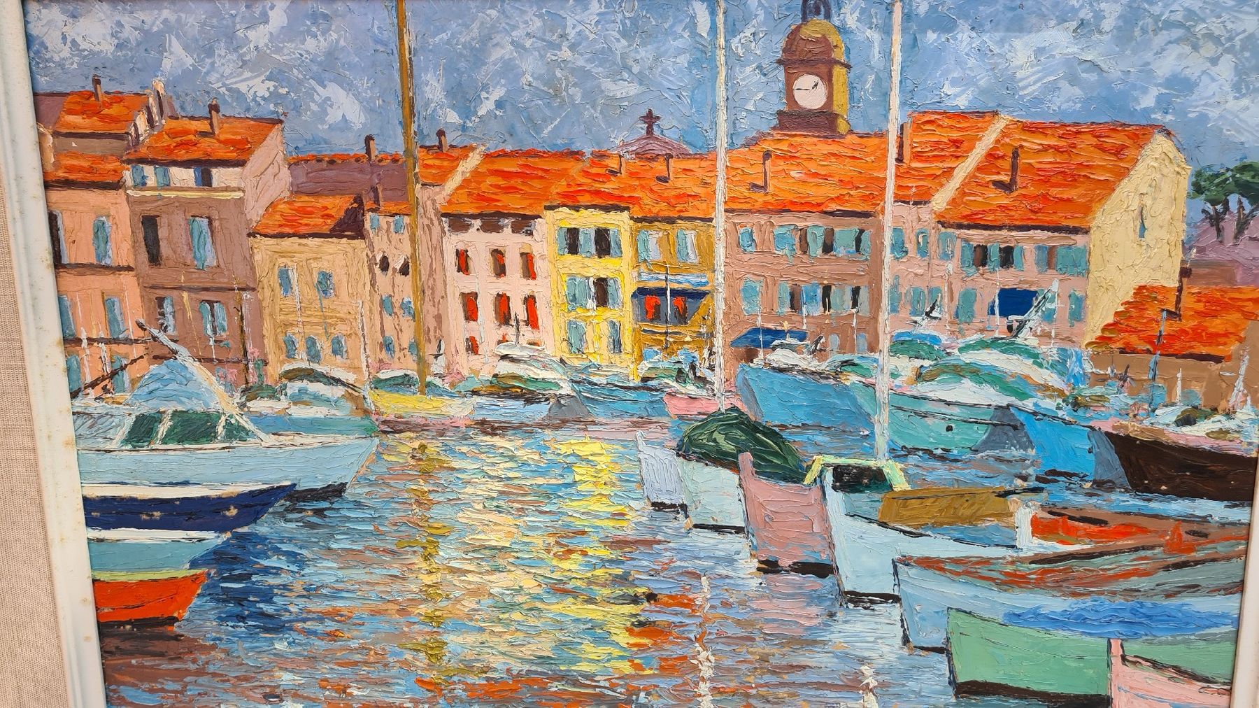 Tableaux: ST TROPEZ 1978, Signiert  – D'occasion à Pazzallo par Salvapazzo