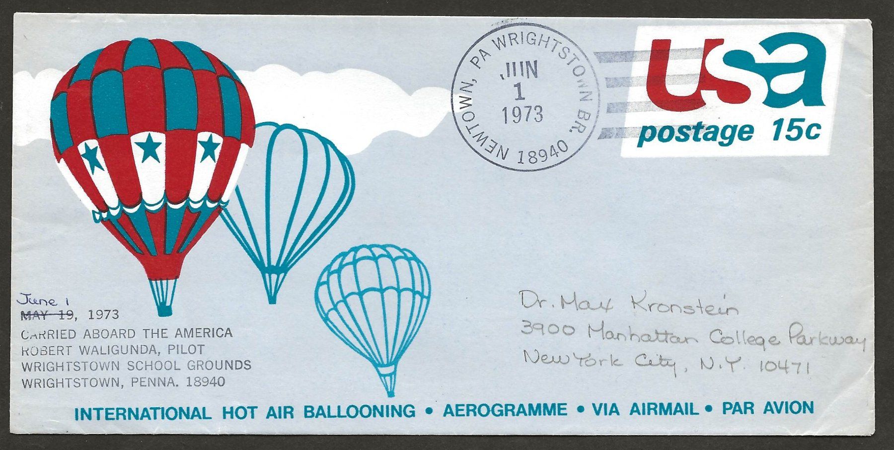 Tutti i francobolli: 8 Ballon USA  Luftpost – Usato da Au ZH venduto da xelagreb01 5