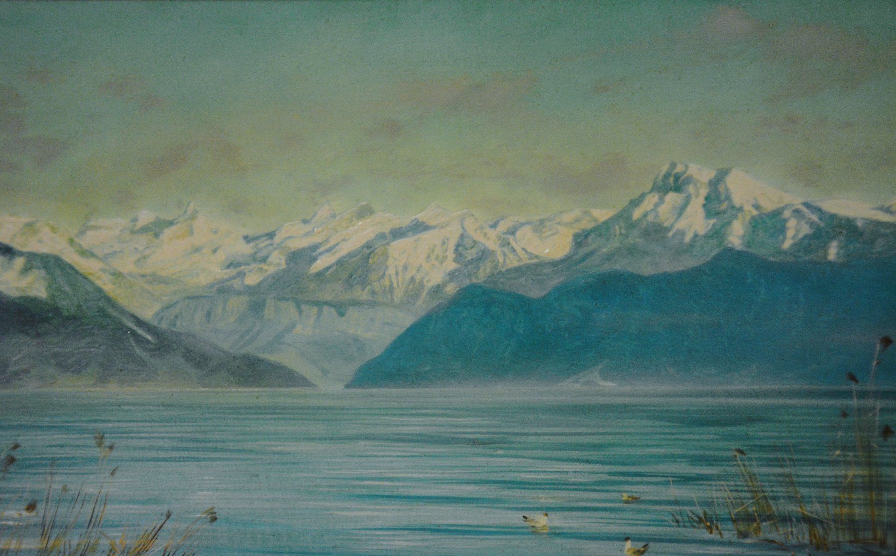 Dipinti: Ölgemälde Vierwaldstättersee - Walter Küng 1972 – Usato da Luzern venduto da -gwunderchischtli- 2