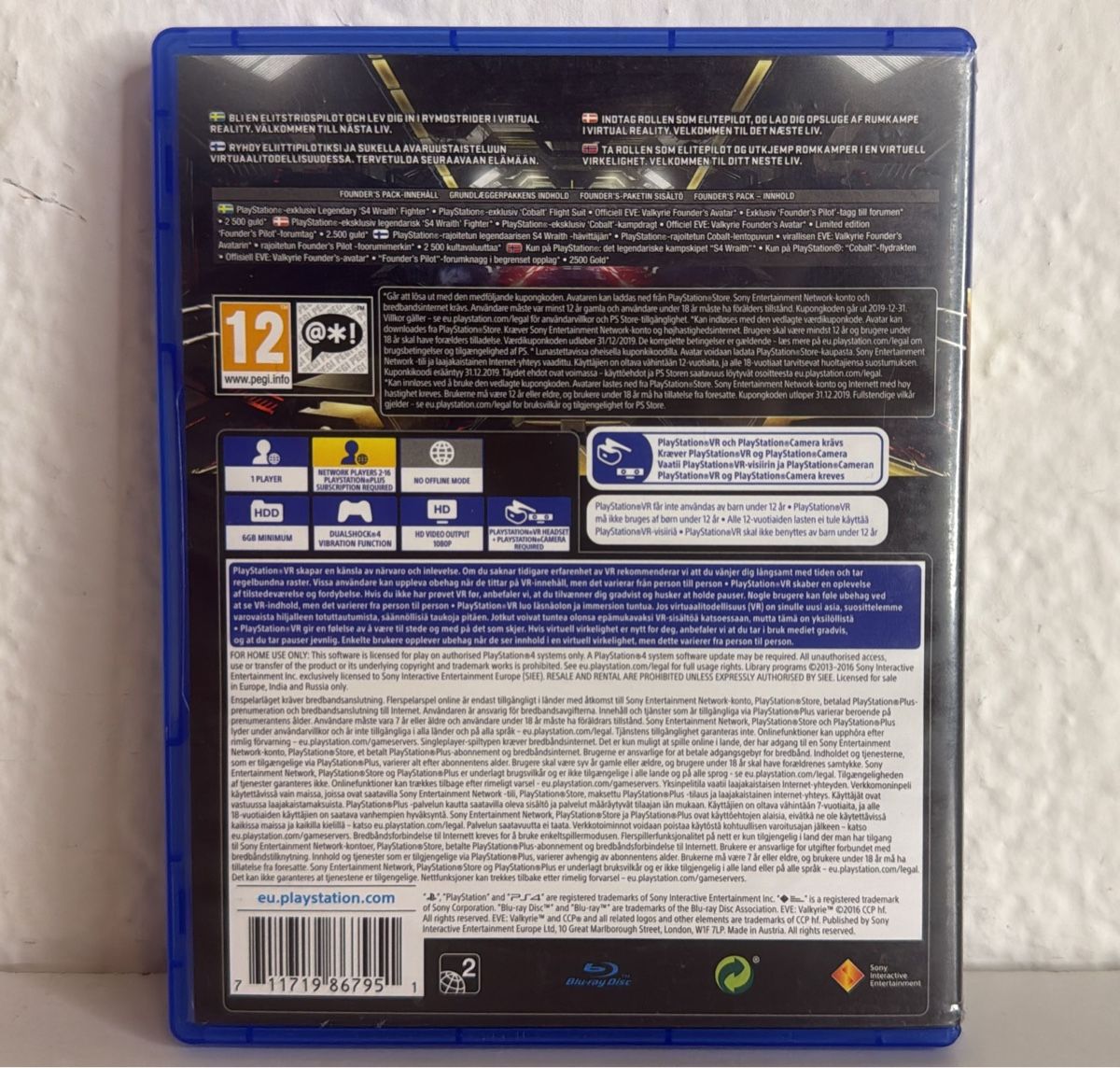 Sony Giochi: EVE Valkyrie PS4/PS5 VR game - Good Condition – Usato da Ehrendingen venduto da bubulence 1