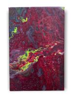Gemälde „Koralle“ abstrakt Einzelstück 20x30cm