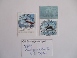 Voll Ort Ersttagsstempel aus 5502 Hunzenschwil