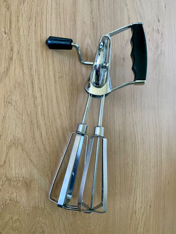Mechanischer Handmixer Aus Edelstahl - Ohne Strom Für Sahne & Eischnee