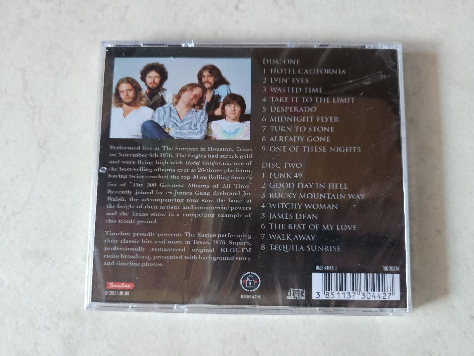 CD: The Eagles  -  Live Houston Texas 1976 / 2 CD Fabrikneu – Nuovo e nell'imballaggio originale da Schneisingen venduto da backstore24 1