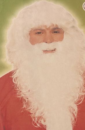 Perücke Weihnachtsmann, Nikolaus, Santa Claus, Santa Run