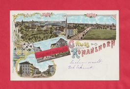 Gruss aus Romanshorn (TG) 4-Bild Farb-Litho "Romishorn"