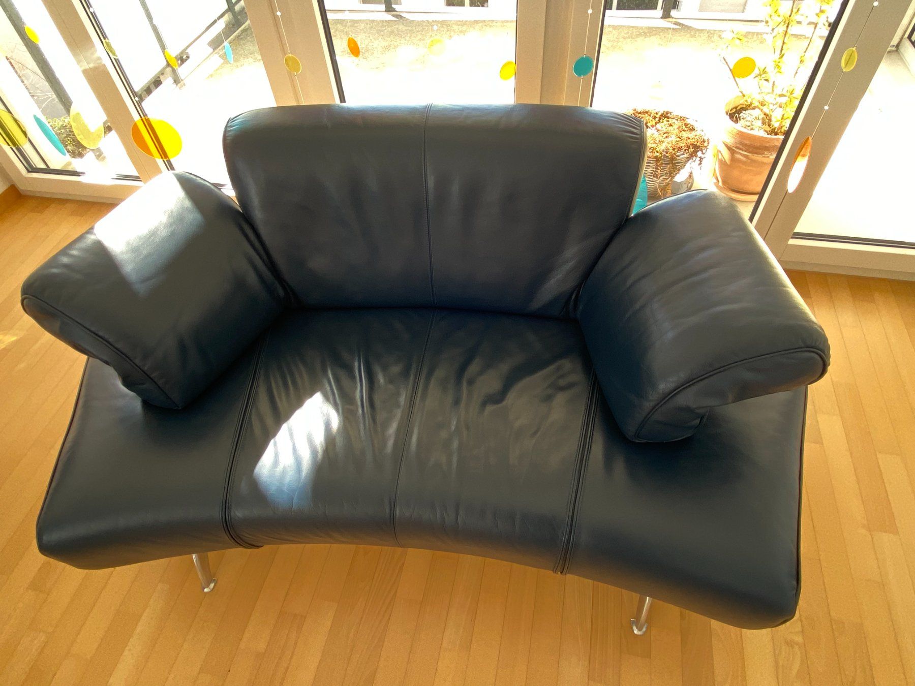 Team By Wellis Divani: Ledersofa - individuell veränderbar – Usato da Remetschwil venduto da edi_b26f 3