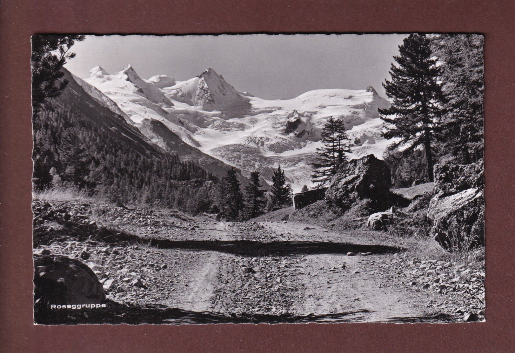 Cartoline postali: ROSEGGRUPPE - 1956 – Usato da Pully venduto da nicecards-shop