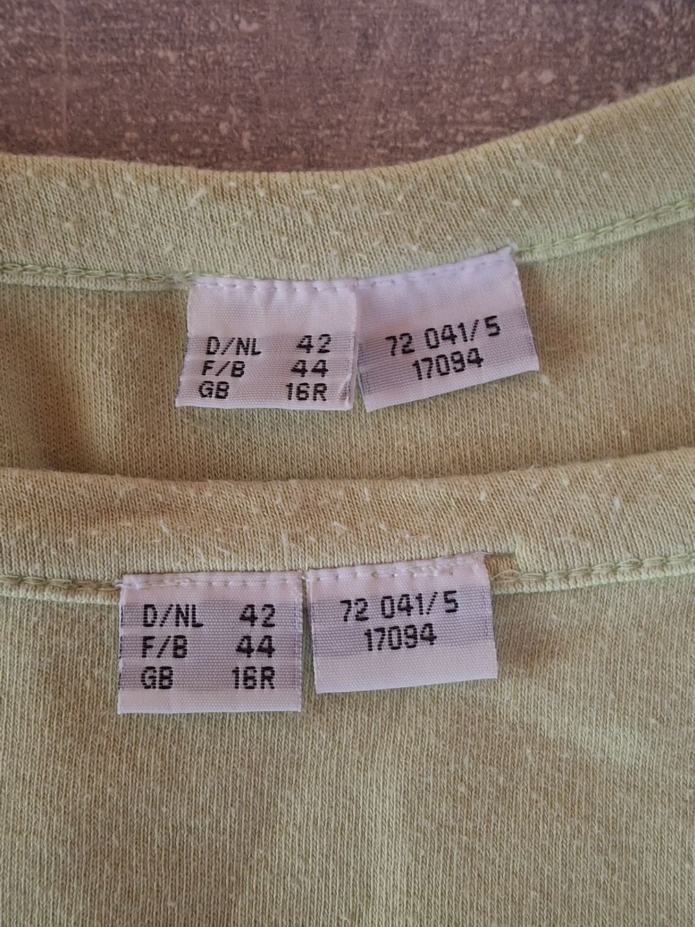 T-Shirts: Lot de 2 débardeurs vert tilleul taille 42 100% coton – Gebraucht aus Villiers von san_jn5w 2