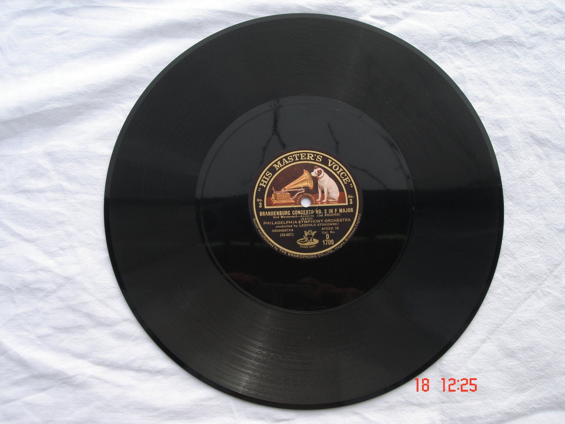 Dischi in vinile: Schellackplatten J.S.Bach Brandenburgisches Konzert Nr.2 – Usato da Aeschi SO venduto da abi1951 3