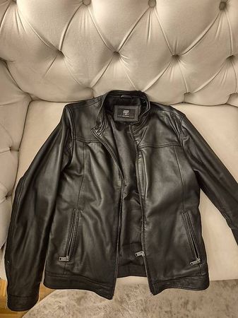 Original Lederjacke Schwarz M - Le Temps des Cerises Lyandro