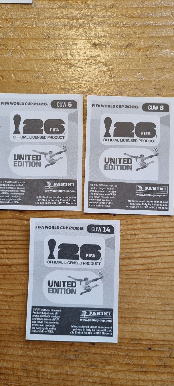 Panini Carte collezionabili: Panini CUW – Nuovo (secondo la descrizione) da Tenniken venduto da Bi