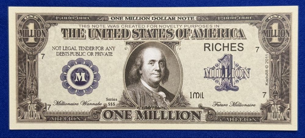 1 Million Dollar Note - Sammlerstück für Liebhaber! 2011 (Gebraucht) in ...