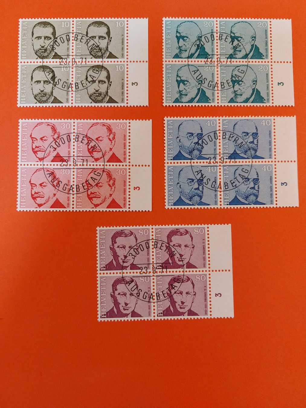 Tutti i francobolli: Porträtmarken – Nuovo (secondo la descrizione) da Sarmenstorf venduto da SCBern76