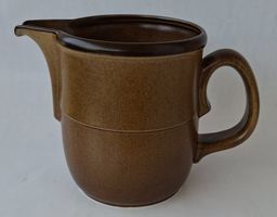 Rössler Vintage Kanne braun Keramik 1 Liter guter Zustand