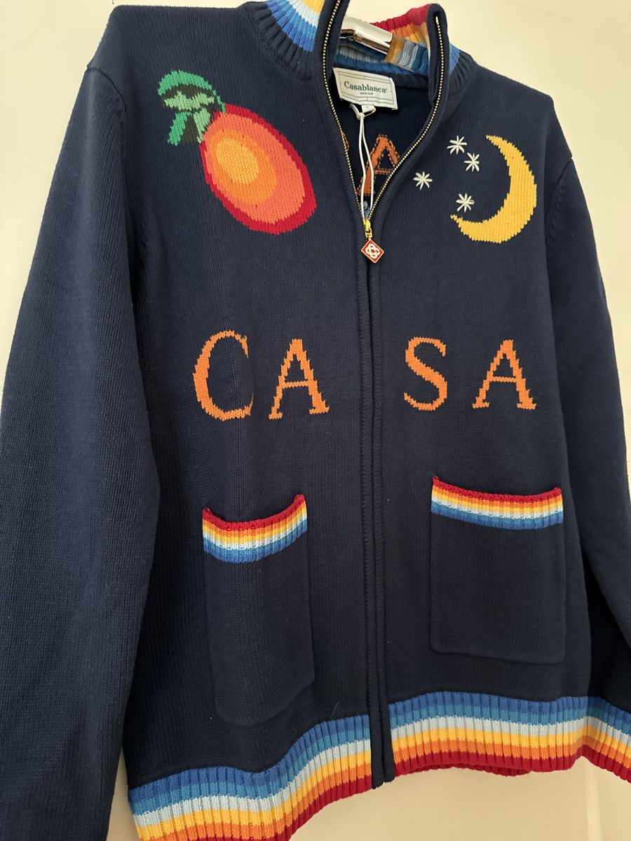 Maglioni & Felpe: Casablanca Navy Blue Pullover Gr. L – Nuovo e nell'imballaggio originale da Luzern venduto da TENDIMO 1