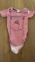 ISA Baby Body Gr. 62/68 Oktoberfest kariert mit Reh 🦌