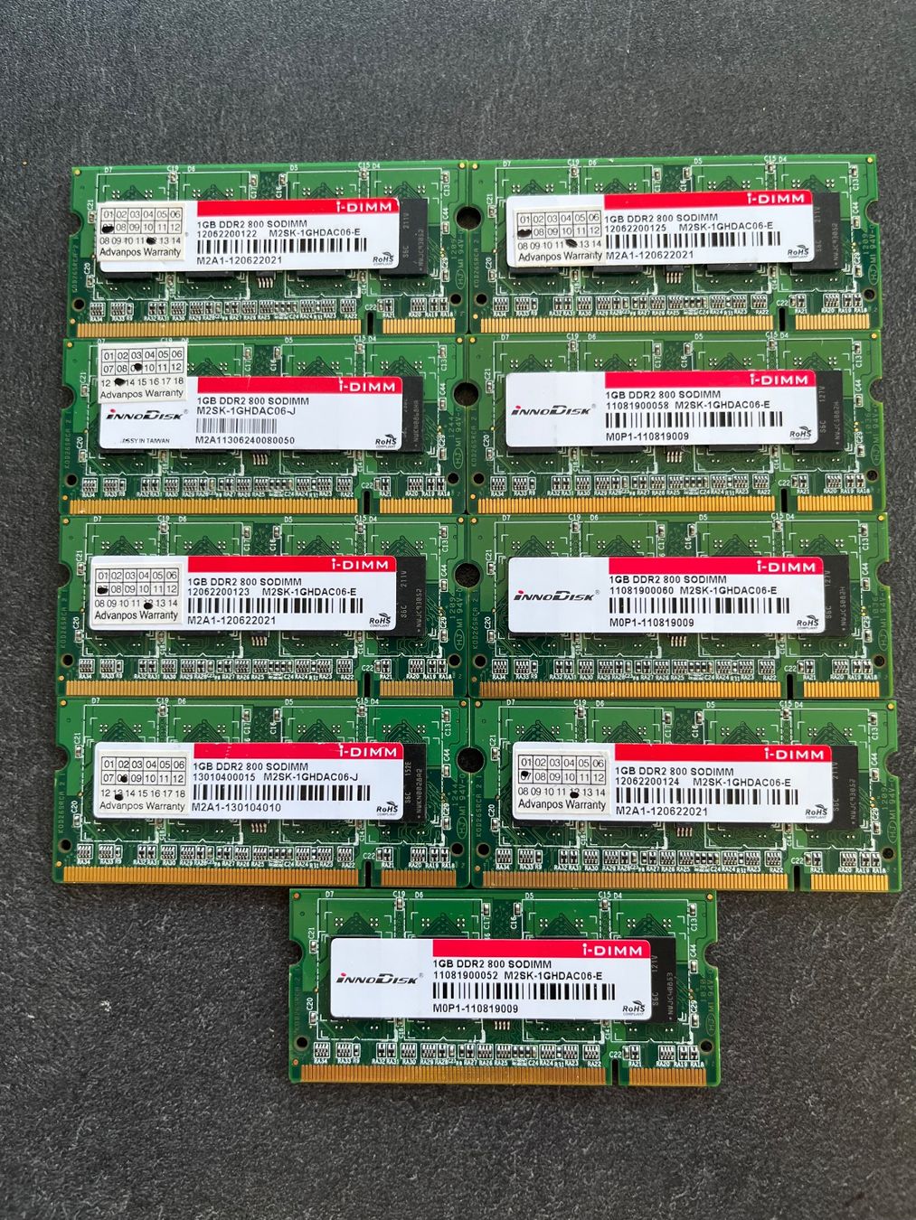Memoria / RAM: InnoDisk 1GB DDR-2 800MHz – Usato da Schindellegi venduto da Mmickeymouse